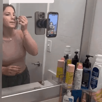 At your makeup mirror